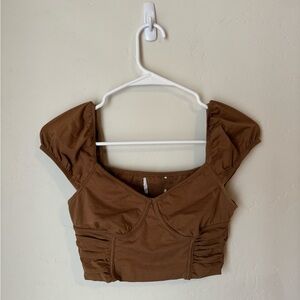 Sweetheart Top in Brown